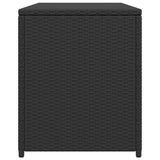 Garden Storage Box Black 120x50x60 cm Poly Rattan