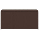 Garden Storage Box Brown 120x50x60 cm Poly Rattan