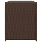Garden Storage Box Brown 120x50x60 cm Poly Rattan