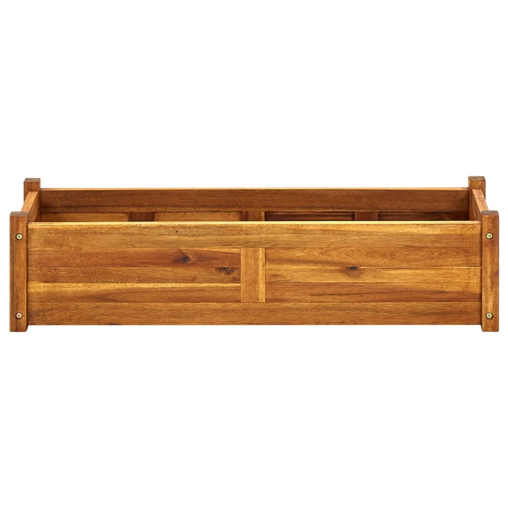 Garden Raised Bed Acacia Wood 100x30x25 cm