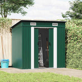 Garden Shed Green Metal