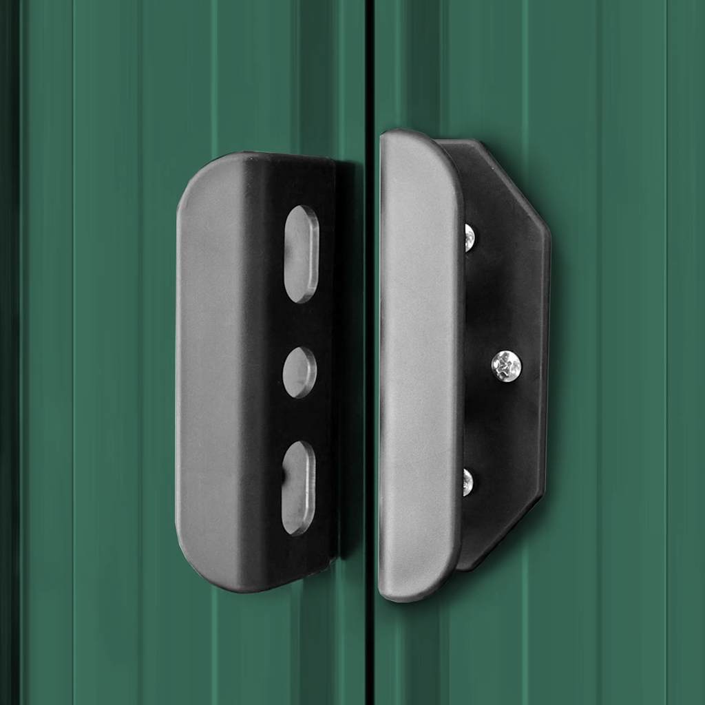 Garden Shed Green Metal