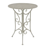 3 Piece Bistro Set Steel Grey