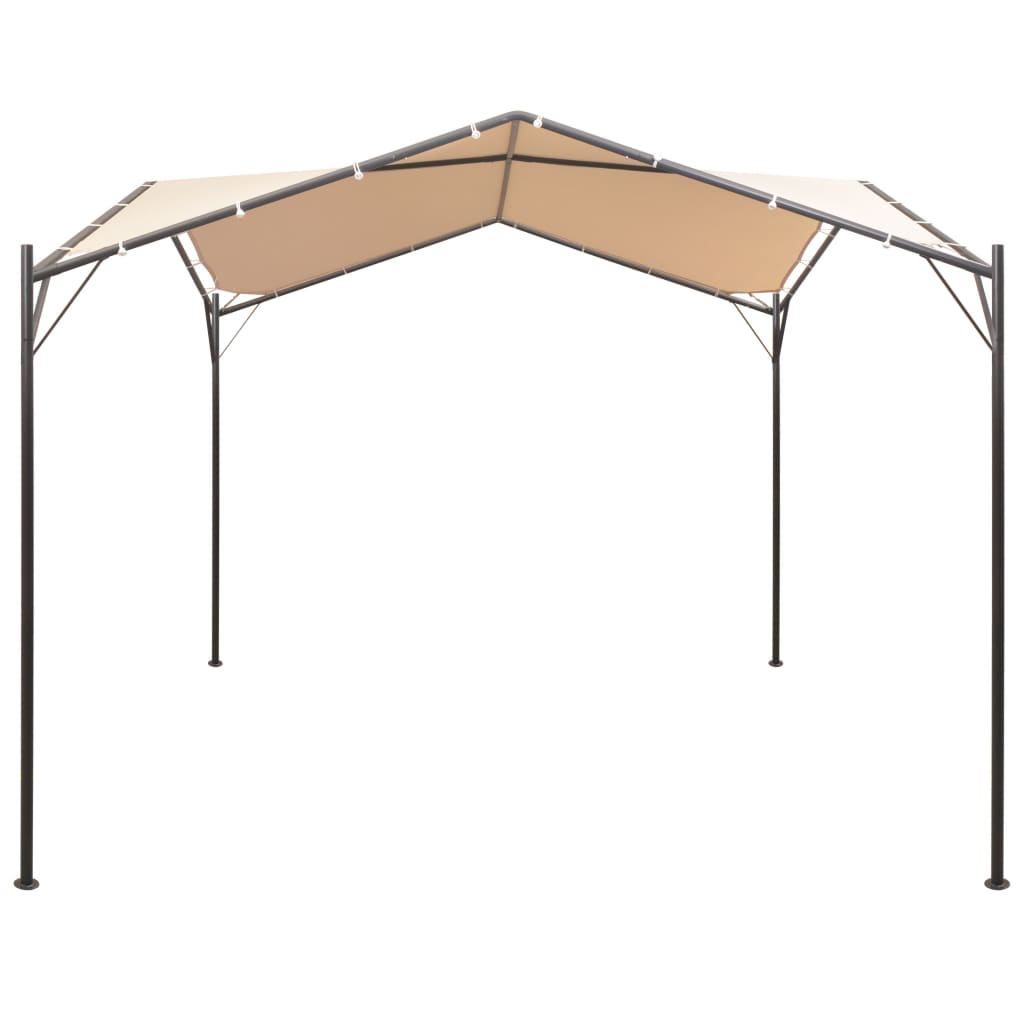 Gazebo Pavilion Tent Canopy 4x4 m Steel Beige