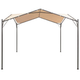 Gazebo Pavilion Tent Canopy 4x4 m Steel Beige