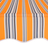 Manual Retractable Awning 150 cm Yellow and Blue Stripes