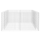 Gabion Raised Bed Steel 180x90x100 cm Silver
