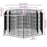 Hexagonal Gabion Raised Bed 100x90x50 cm