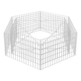 Hexagonal Gabion Raised Bed 160x140x50 cm