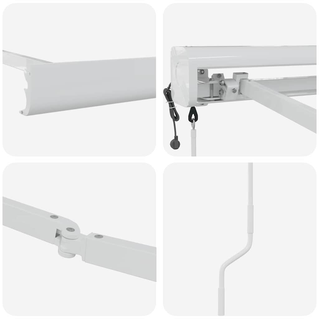 Awning White 3 x 2.5 m Metal