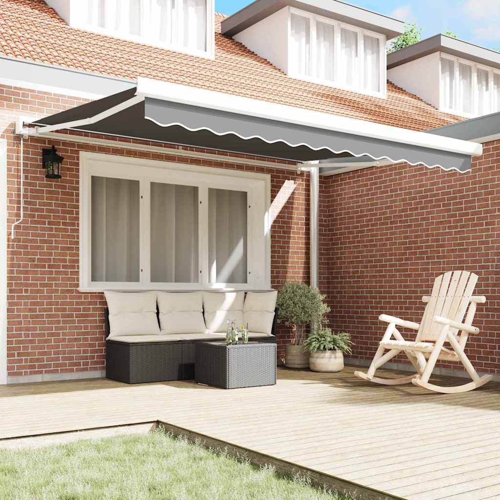 Awning White 3 x 2.5 m Metal