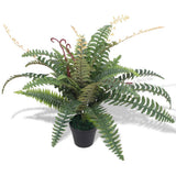 Artificial Fern Plant with Pot 60 cm Green