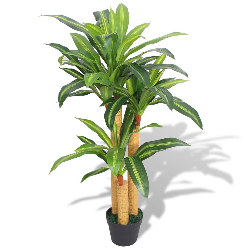 Artificial Dracaena Plant with Pot 100 cm Green