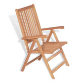 Reclining Garden Chairs 2 pcs Solid Teak Wood