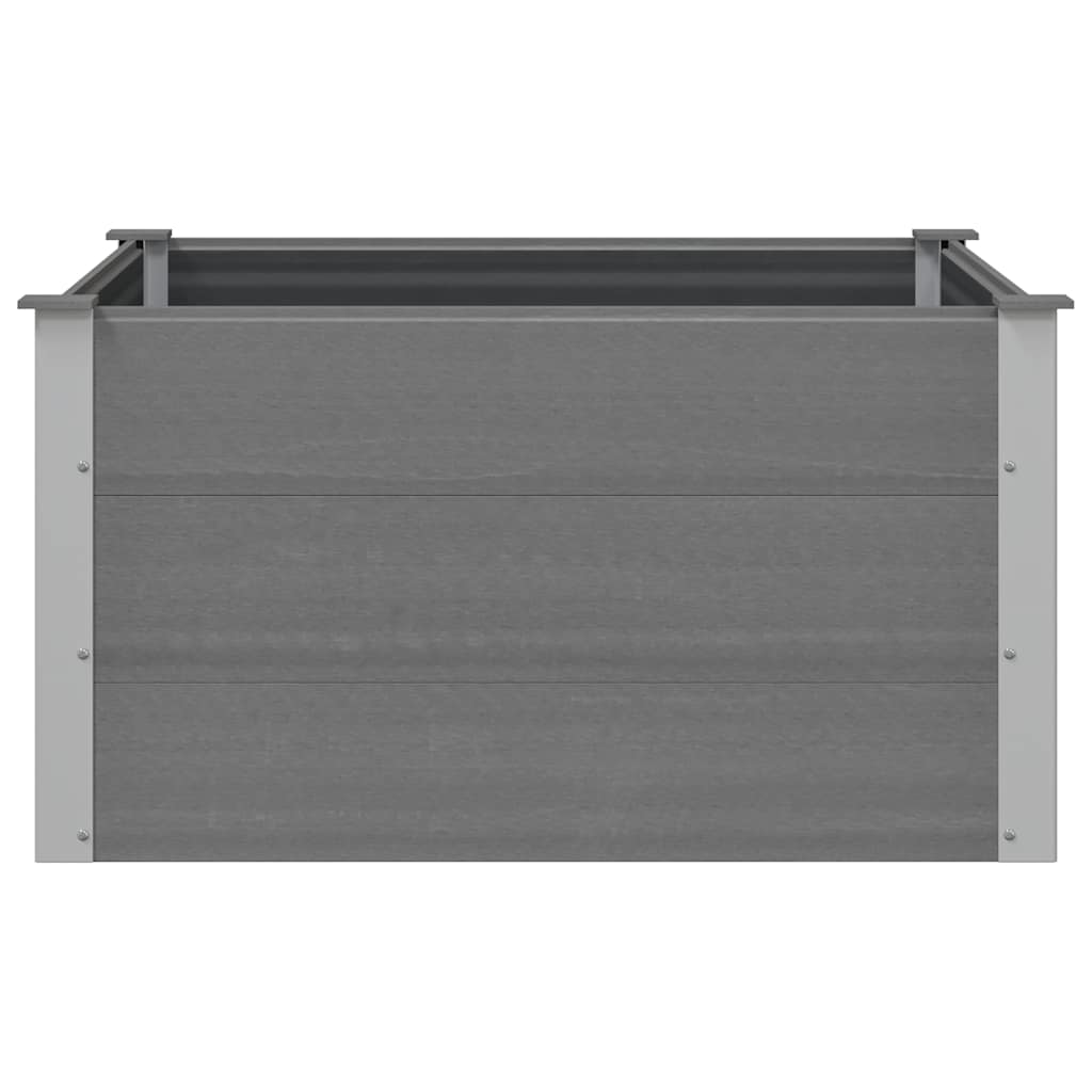 Garden Raised Bed WPC 100x100x54 cm Grey