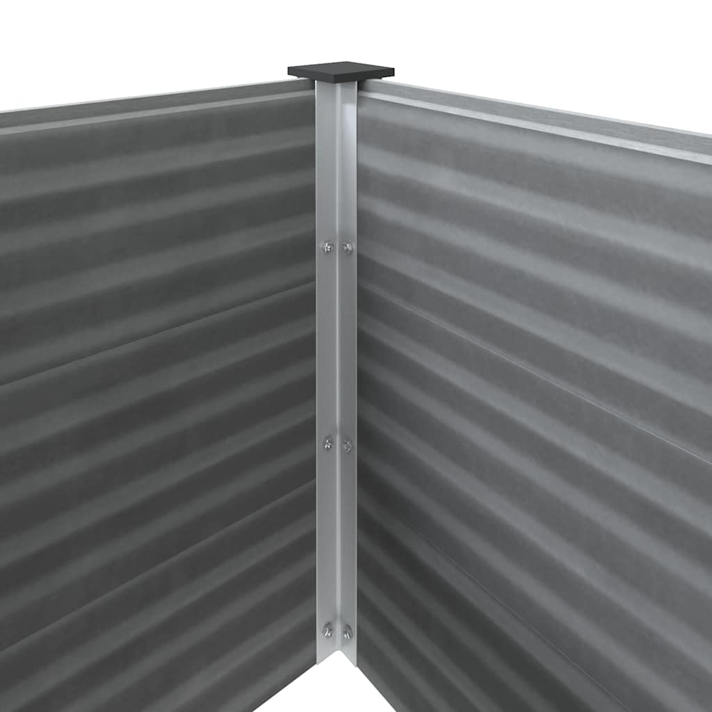 Garden Raised Bed WPC 100x100x54 cm Grey