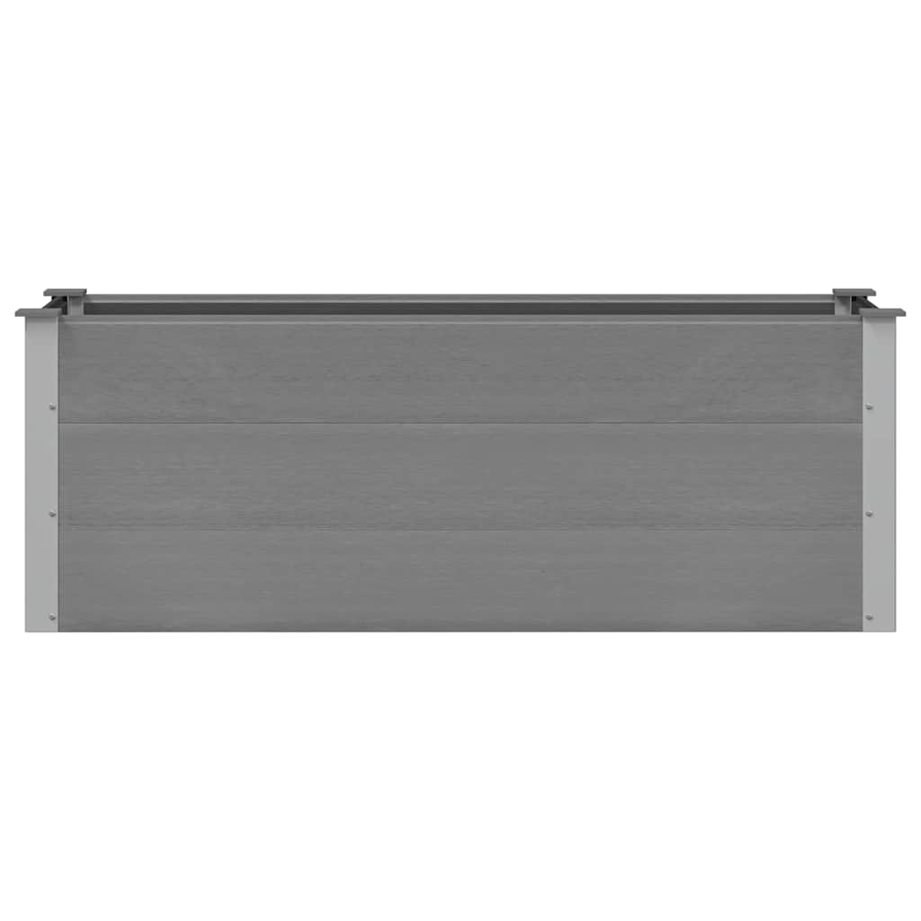 Garden Raised Bed WPC 150x50x54 cm Grey