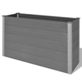 Garden Raised Bed WPC 150x50x91 cm Grey