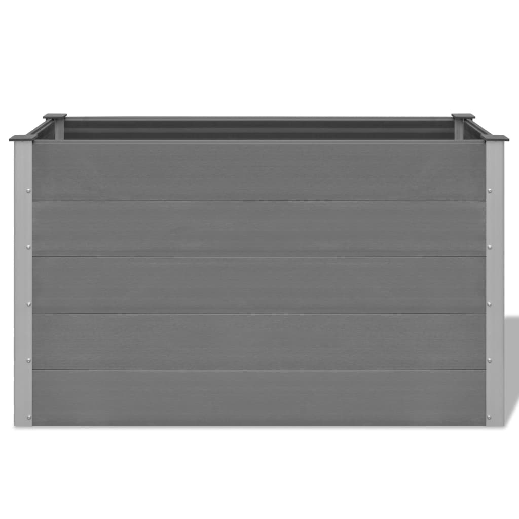 Garden Raised Bed WPC 150x50x91 cm Grey