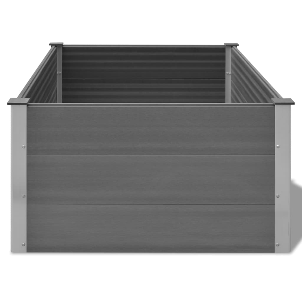 Garden Raised Bed WPC 150x100x54 cm Grey