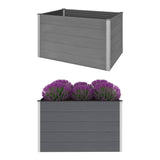 Garden Raised Bed WPC 150x100x91 cm Grey