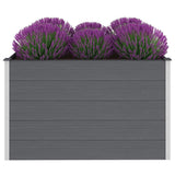 Garden Raised Bed WPC 150x100x91 cm Grey