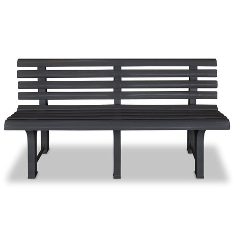 Garden Bench 145.5 cm Plastic Anthracite