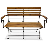Folding Garden Bench 112 cm Solid Acacia Wood