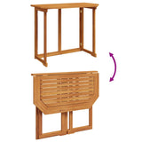 Bistro Table 90x50x75 cm Solid Acacia Wood