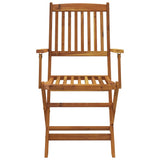 7 Piece Folding Outdoor Dining Set Solid Acacia Wood