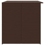Garden Storage Box Brown 150x100x100 cm Poly Rattan