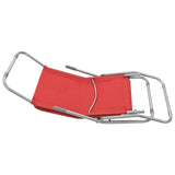 Folding Sun Loungers 2 pcs Textilene Red