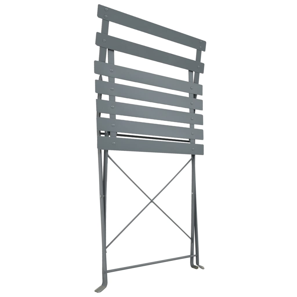 3 Piece Bistro Set Steel Grey