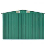 Garden Shed 257x298x178 cm Metal Green