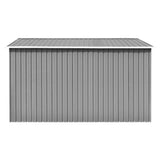 Garden Shed 257x298x178 cm Metal Grey