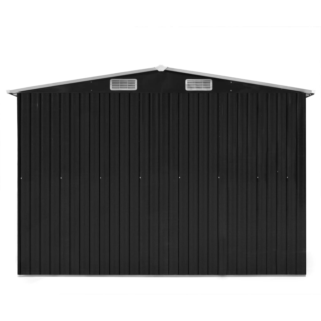 Garden Shed 257x298x178 cm Metal Anthracite