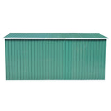 Garden Shed 257x392x181 cm Metal Green