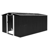 Garden Shed 257x392x181 cm Metal Anthracite