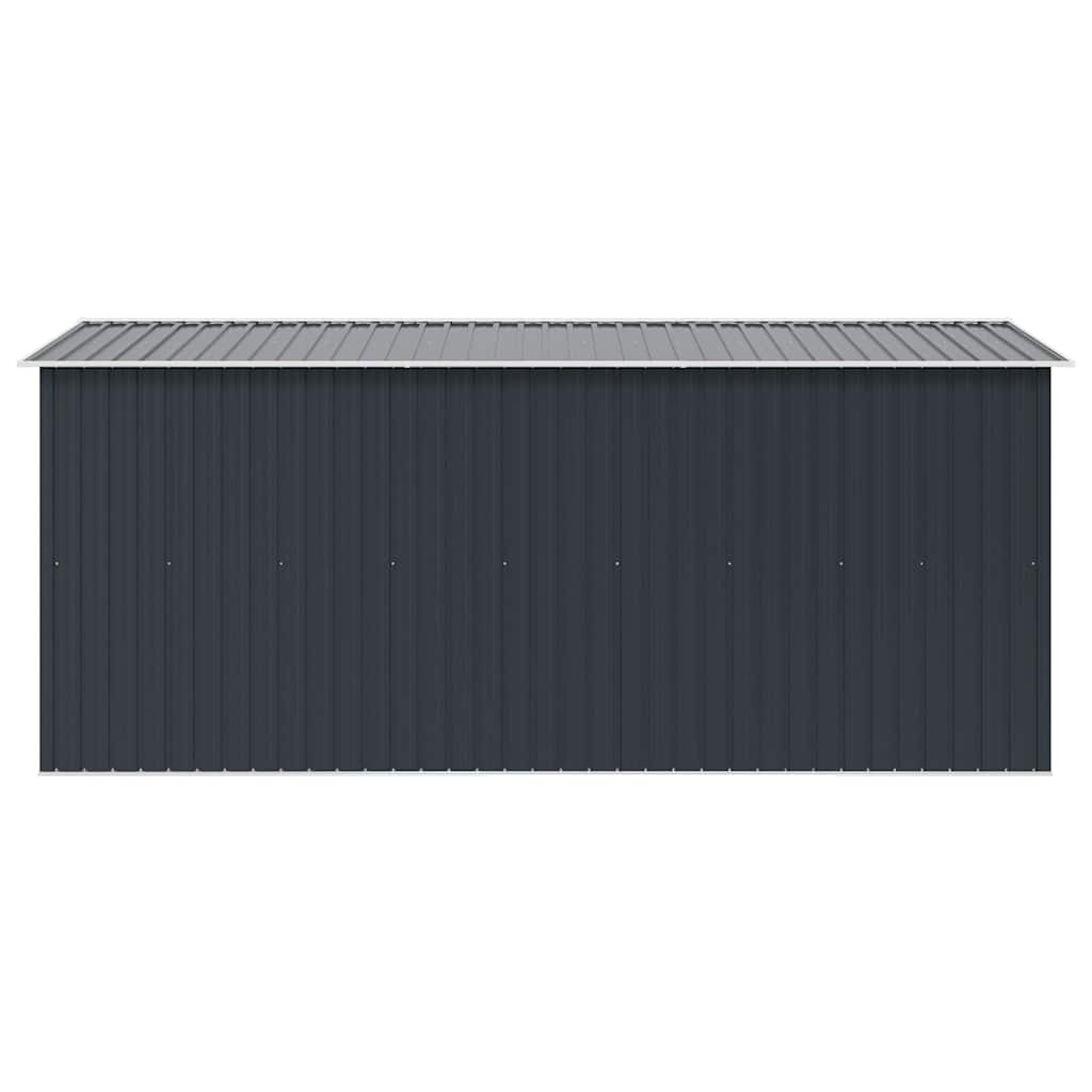 Garden Shed 257x392x181 cm Metal Anthracite