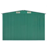 Garden Shed 257x489x181 cm Metal Green