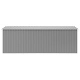Garden Shed 257x489x181 cm Metal Grey