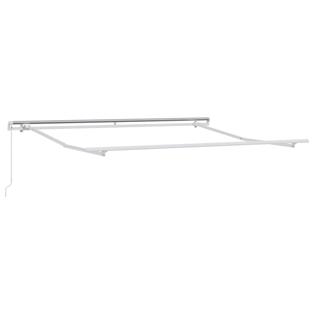 Awning Manual White 3.5 x 2.5 m Metal