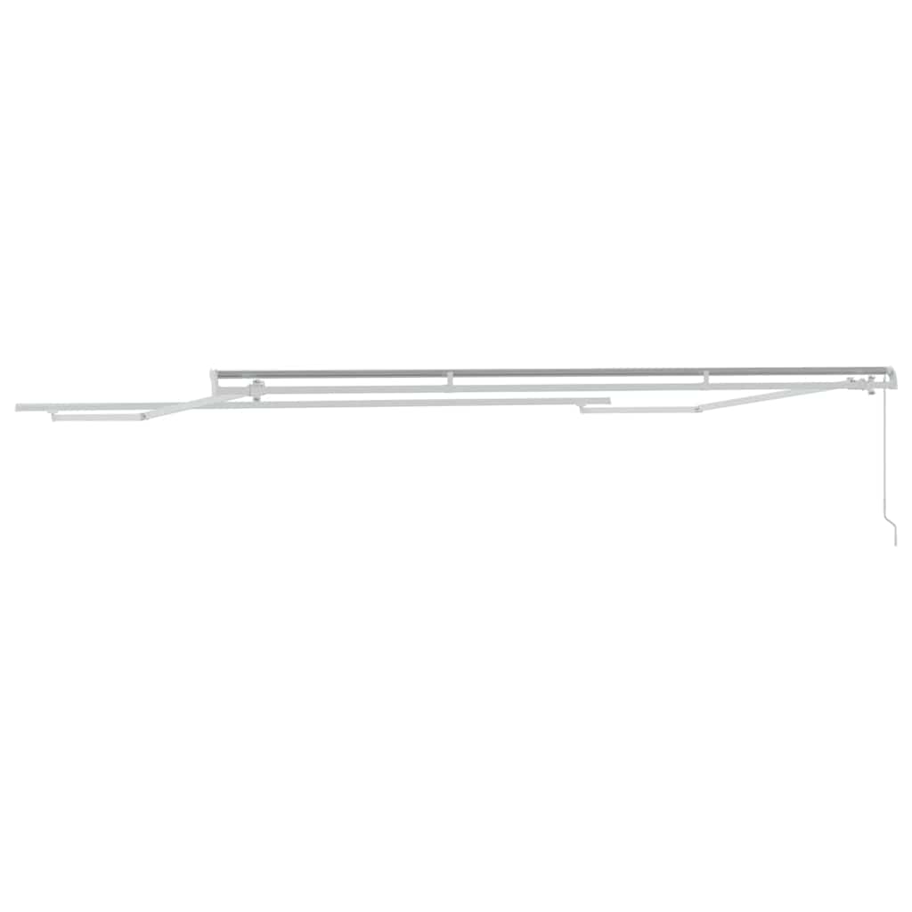 Awning Manual White 4.5 x 3 m Metal