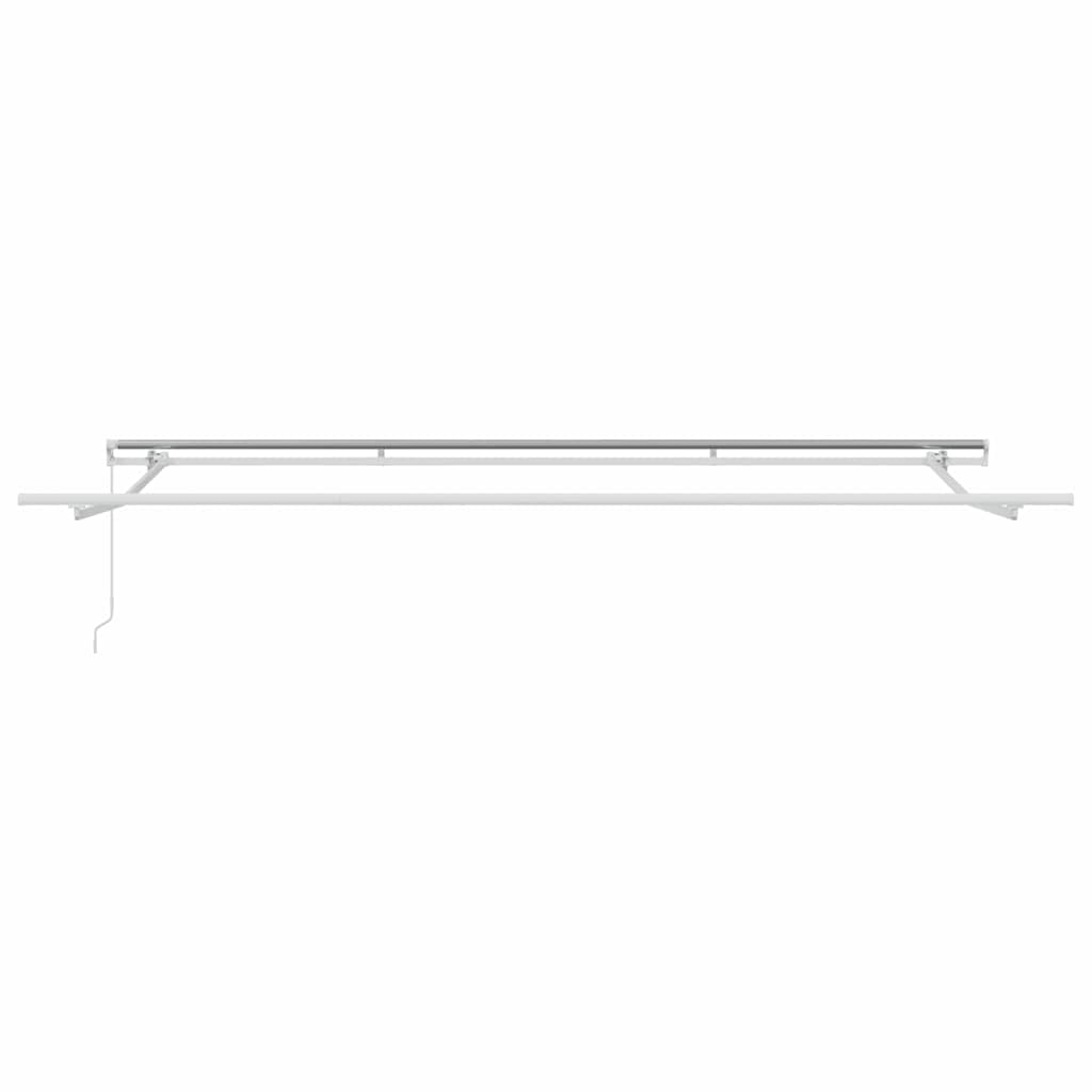 Awning Manual White 4.5 x 3 m Metal