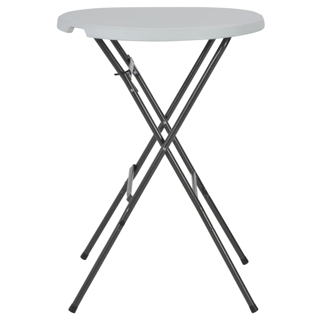 Folding Bar Table White 80x110 cm HDPE
