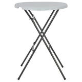 Folding Bar Table White 80x110 cm HDPE