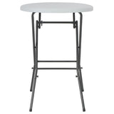 Folding Bar Table White 80x110 cm HDPE