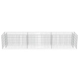 Gabion Raised Bed Galvanised Steel 270x50x50 cm