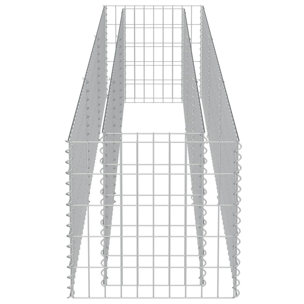 Gabion Raised Bed Galvanised Steel 270x50x50 cm