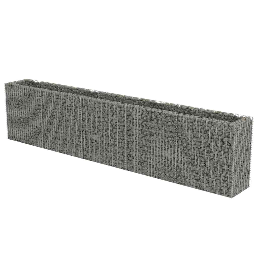 Gabion Raised Bed Galvanised Steel 450x50x100 cm